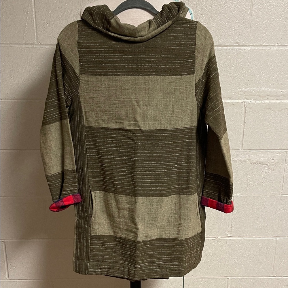 Ace & Jig Olive and Red Striped Dress